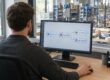 make automatisierung: Ein Mitarbeiter verknüpft Shopbestellung, Buchhaltung und Lager im visuellen Workflow-Editor.